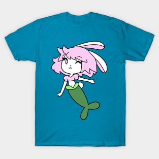 Pretty Mermaid Bunny Girl T-Shirt